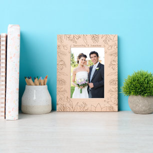 Elegant Custom Name Couple Memory Photo Etched Frames
