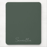 Elegant Custom Name Dark Green