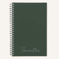 Elegant Custom Name Dark Green