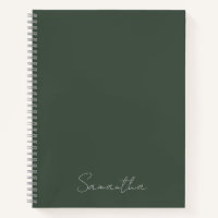 Elegant Custom Name Dark Green