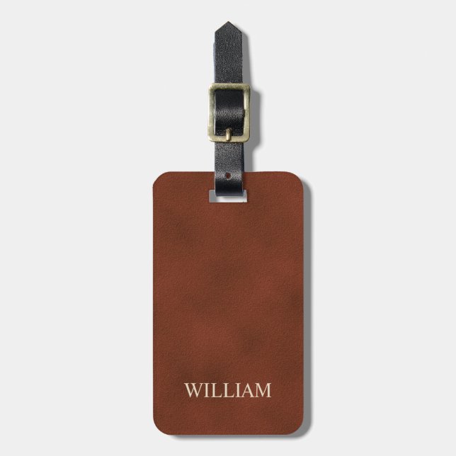 Elegant Custom Name   Luggage Tag (Front Vertical)