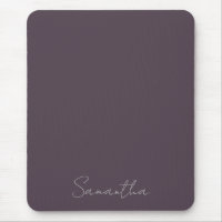 Elegant Custom Name Purple Taupe