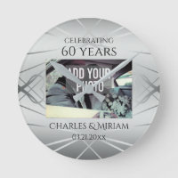 Elegant Custom Photo 60th Wedding Anniversary Gift