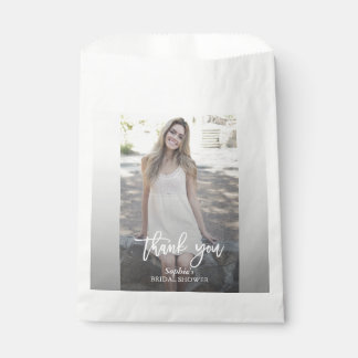 Elegant Custom Photo Bridal Shower Favour Bags