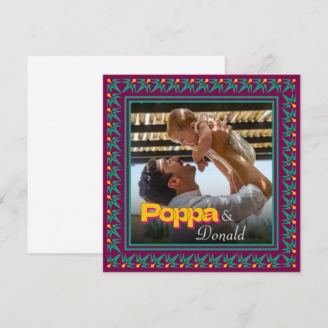 Elegant Custom Photo Father's Day Gift for Dad  (Front/Back)