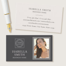 Elegant Custom Photo Logo Professional Off-white