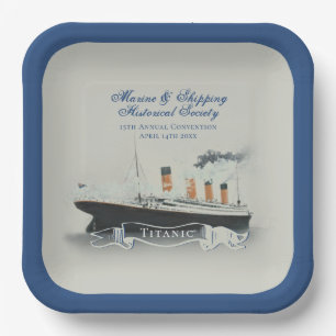  Elegant Custom Script Titanic  Paper Plate