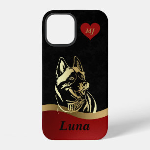 Elegant Custom Siberian Husky Lovers iPhone Case
