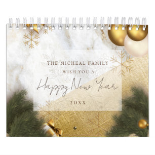 Elegant custom text quote ,Christmas & new year  Calendar