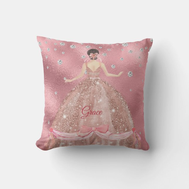 Elegant Custom Throw Pillow (Front)
