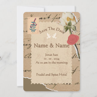 Elegant Custom Wedding Invitation 7