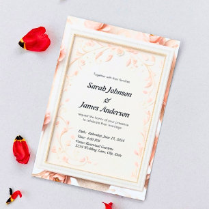 Elegant Custom Wedding Invitation Card