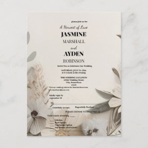 Elegant Custom Wedding Invitations 