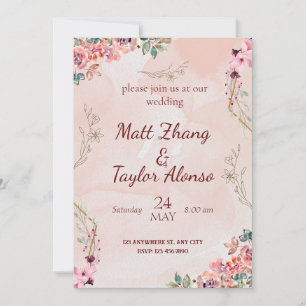 Elegant Custom Wedding Invitations