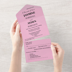Elegant Custom Wedding Invitations 