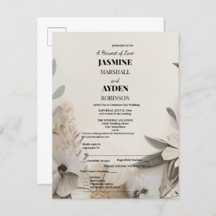 Elegant Custom Wedding Invitations 