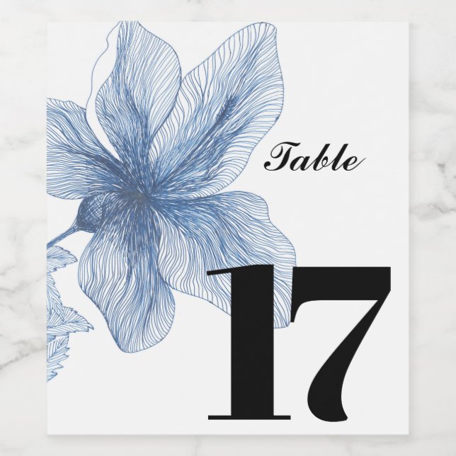 Elegant custom wine label Party table label (Single Label)