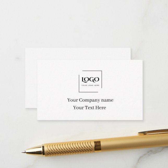 Elegant custom your logo template (Front/Back In Situ)