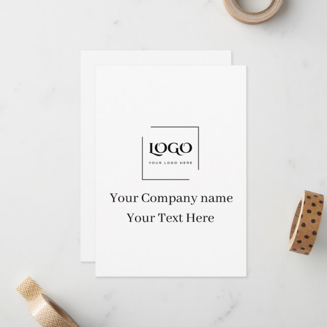 Elegant custom your logo template (Front/Back In Situ)