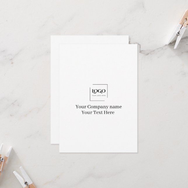 Elegant custom your logo template (Front/Back In Situ)