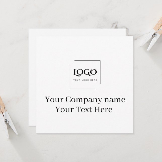 Elegant custom your logo template (Front/Back In Situ)