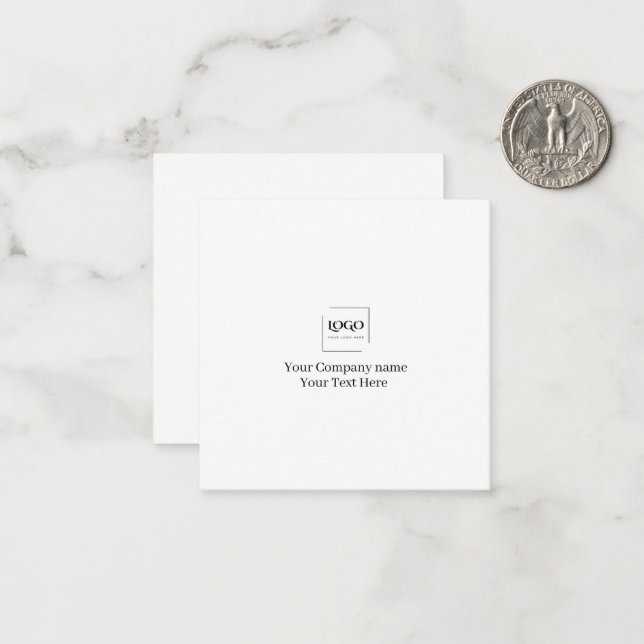 Elegant custom your logo template (Front/Back In Situ)