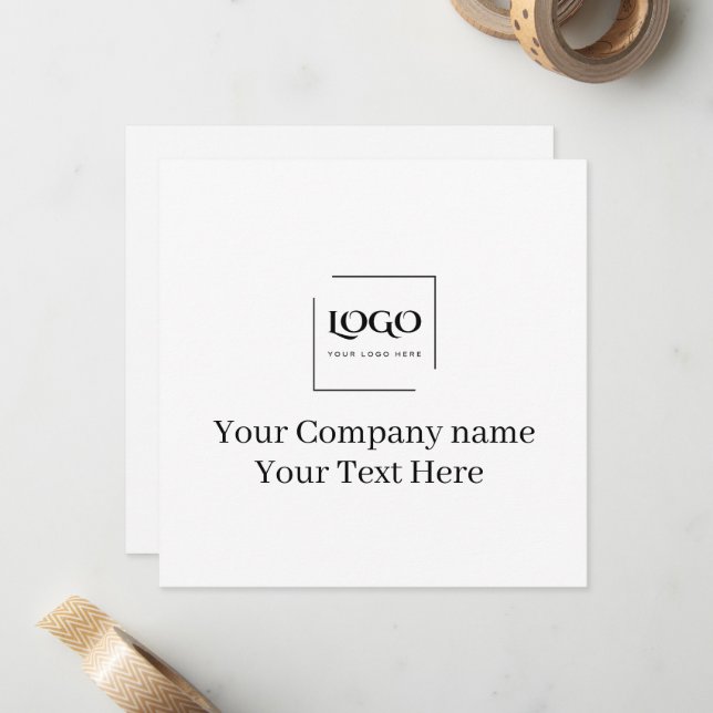 Elegant custom your logo template (Front/Back In Situ)