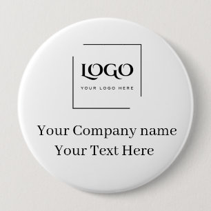 Elegant custom your logo template 10 cm round badge