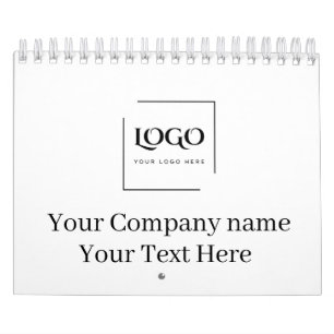 Elegant custom your logo template calendar