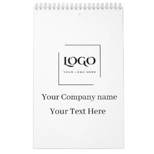 Elegant custom your logo template calendar
