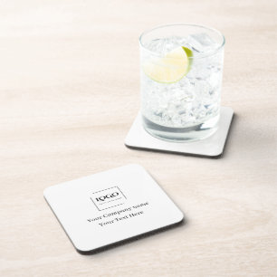 Elegant custom your logo template coaster