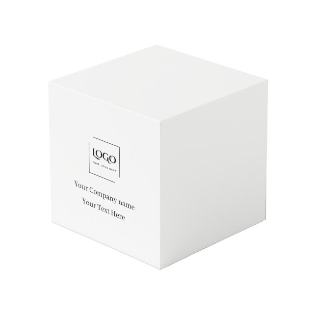 Elegant custom your logo template cube (Front Angled)