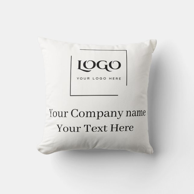 Elegant custom your logo template cushion (Front)