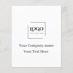 Elegant custom your logo template flyer