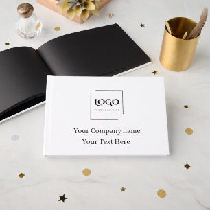 Elegant custom your logo template guest book