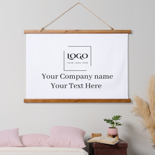 Elegant custom your logo template hanging tapestry (Bedroom)