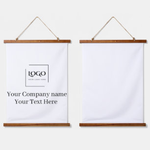 Elegant custom your logo template hanging tapestry
