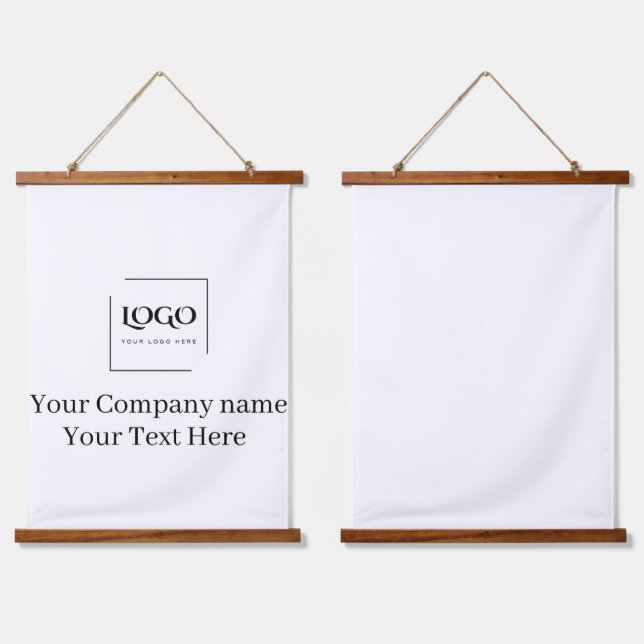 Elegant custom your logo template hanging tapestry (Double)