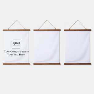 Elegant custom your logo template hanging tapestry