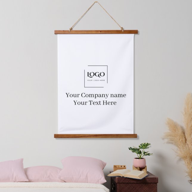 Elegant custom your logo template hanging tapestry (Bedroom)