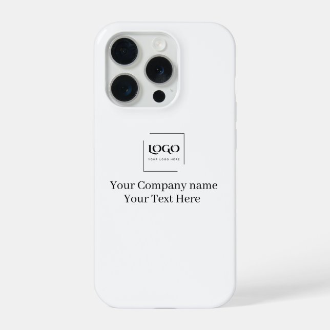Elegant custom your logo template iPhone case (Back)