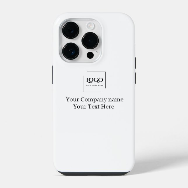 Elegant custom your logo template iPhone case (Back)