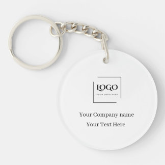 Elegant custom your logo template key ring
