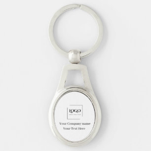 Elegant custom your logo template key ring