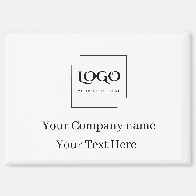 Elegant custom your logo template magnet (Front)
