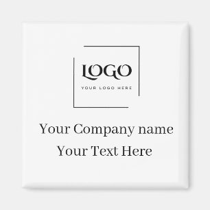 Elegant custom your logo template magnet