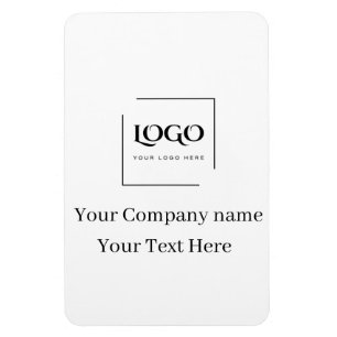 Elegant custom your logo template magnet