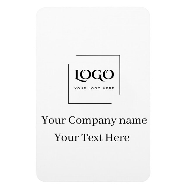 Elegant custom your logo template magnet (Vertical)