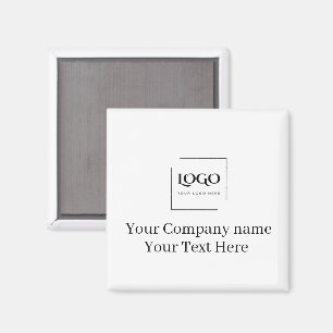 Elegant custom your logo template magnet