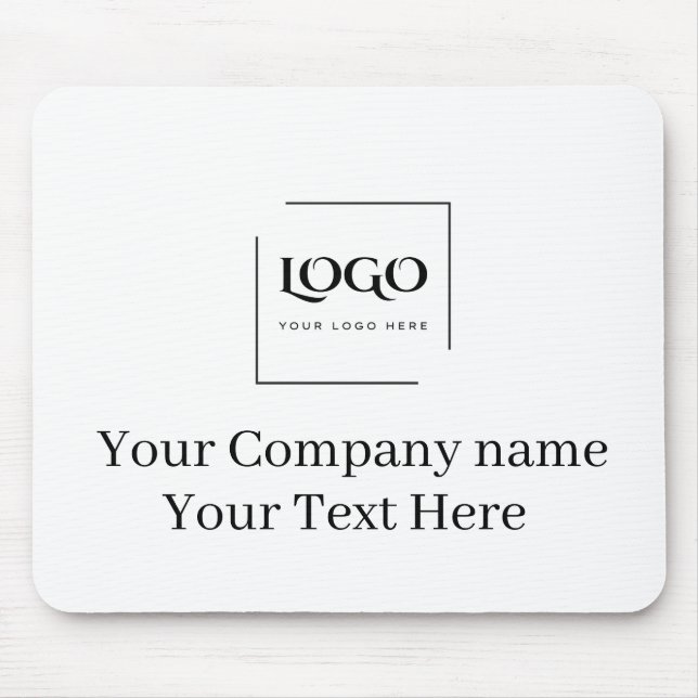 Elegant custom your logo template mouse pad (Front)